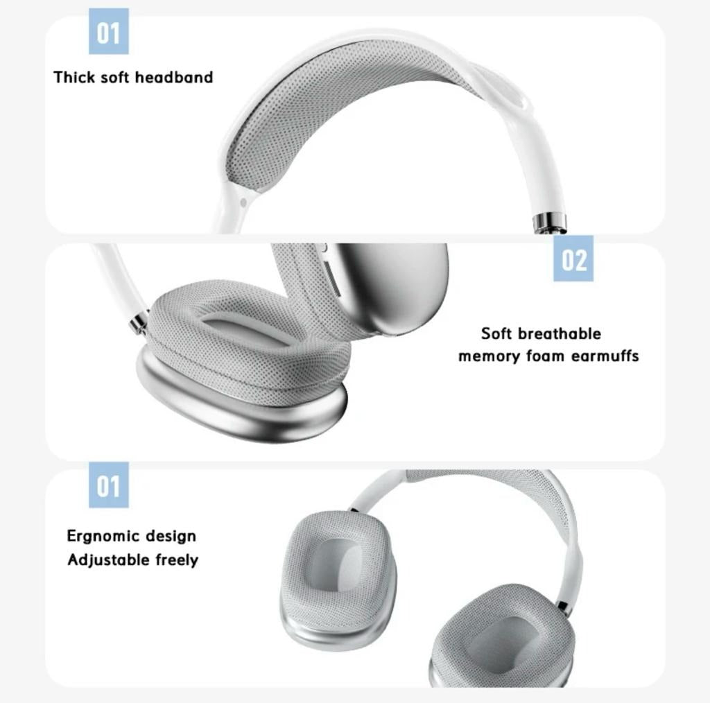 P9 Wireless Bluetooth Headphones Adjustable Over-the-ear Stereo Headset | Best Quality Wireless Headphones (random Color)