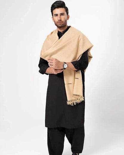 J. Men's Winter Wool Shawl - Skin