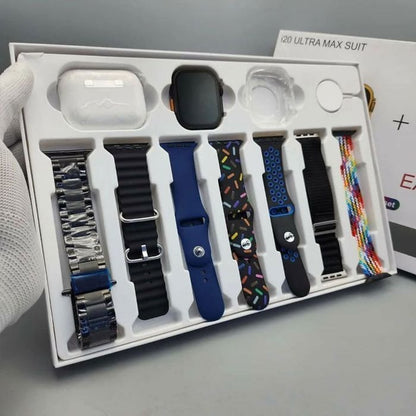 Airpods Pro 2 + Ultra 7-in-1 Smartwatch Combo | Premium Sound & Style Deal