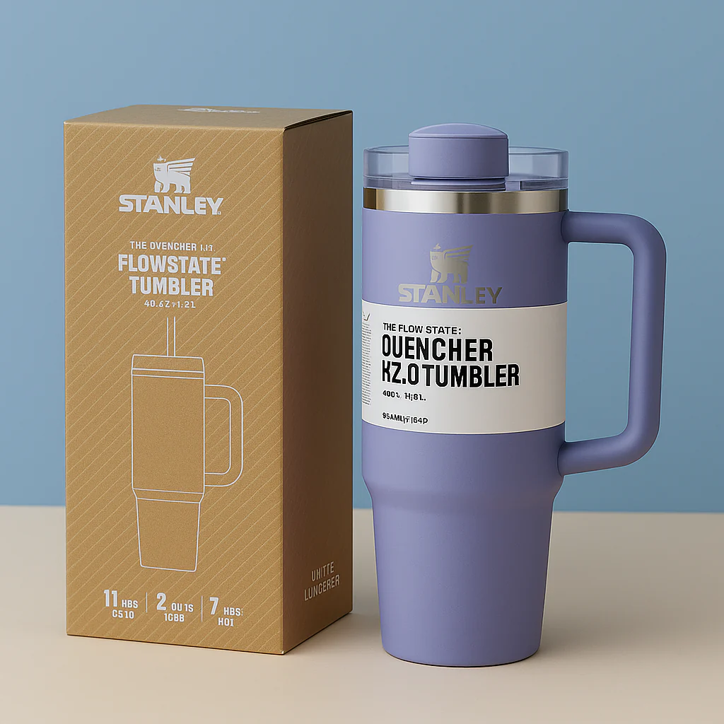 Stanley 40 Oz (1200ml) Stainless Steel Tumbler With Straw