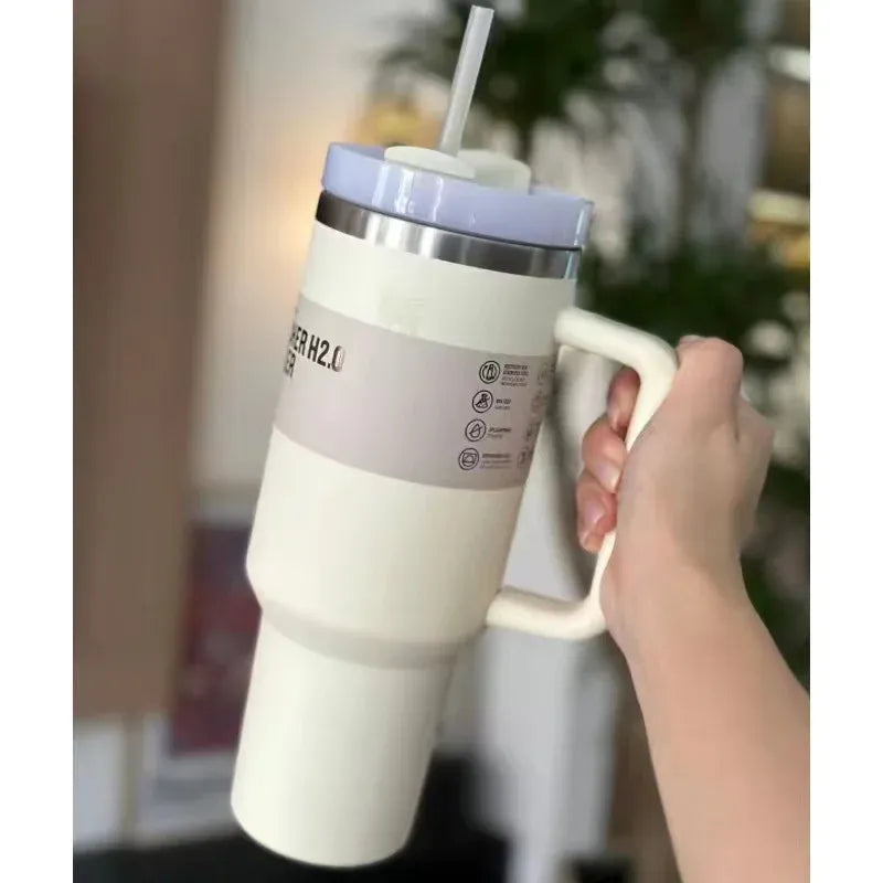 Stanley 40 Oz (1200ml) Stainless Steel Tumbler With Straw