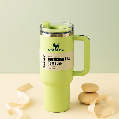 Stanley 40 Oz (1200ml) Stainless Steel Tumbler With Straw