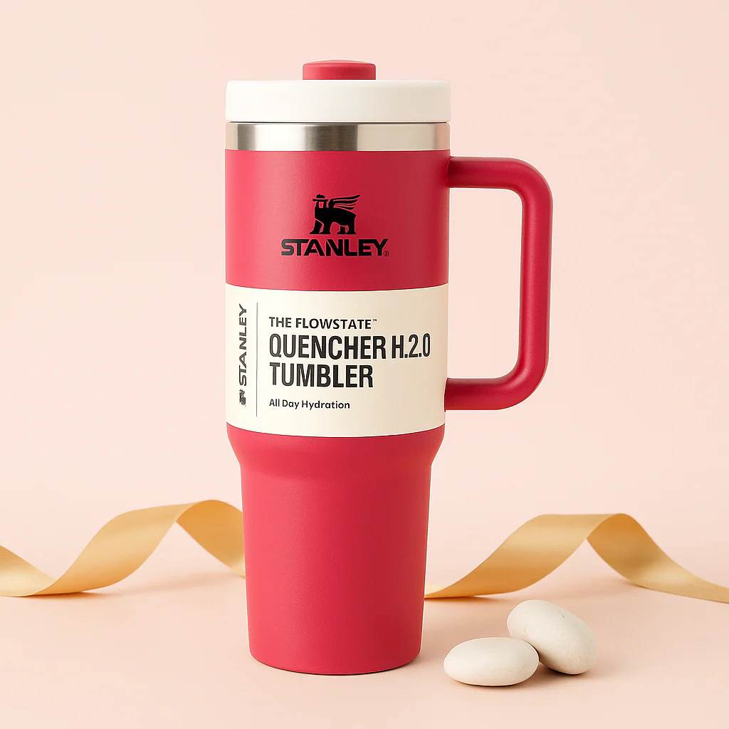 Stanley 40 Oz (1200ml) Stainless Steel Tumbler With Straw