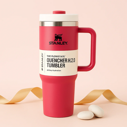 Stanley 40 Oz (1200ml) Stainless Steel Tumbler With Straw